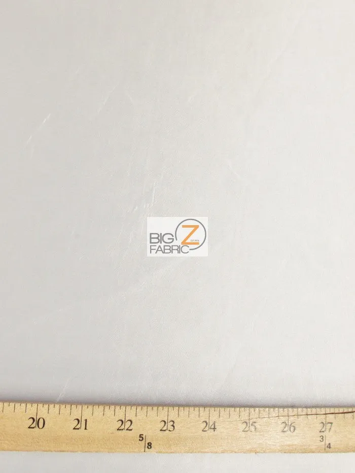 Solid Polyester Taffeta Fabric - White - 50 Yard Bolt/Roll