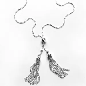 Southern Gates® Diamond Cut Tassel Lariat Necklace