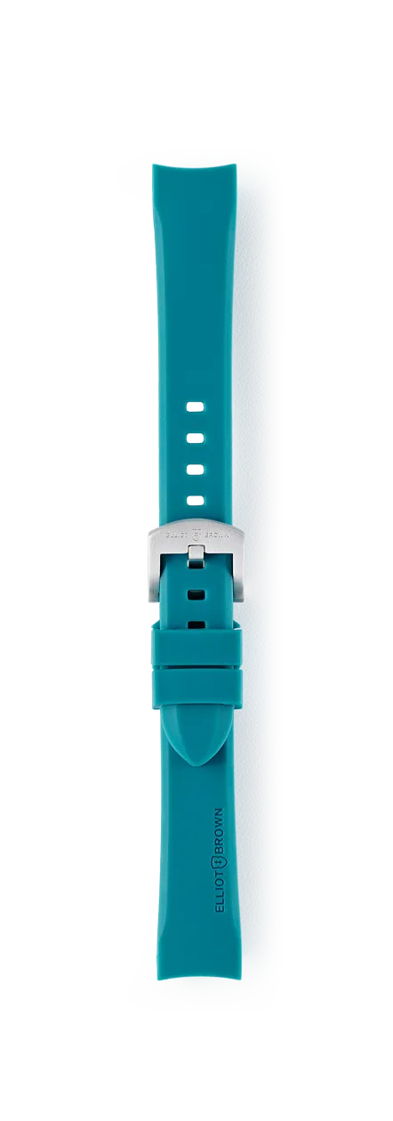 STL-R43: Teal Blue Rubber Strap for Bloxworth Hali