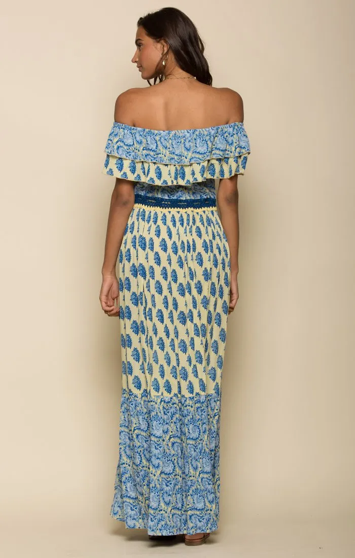 SUNLIT DAZE OFF SHOULDER MAXI