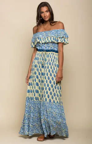 SUNLIT DAZE OFF SHOULDER MAXI