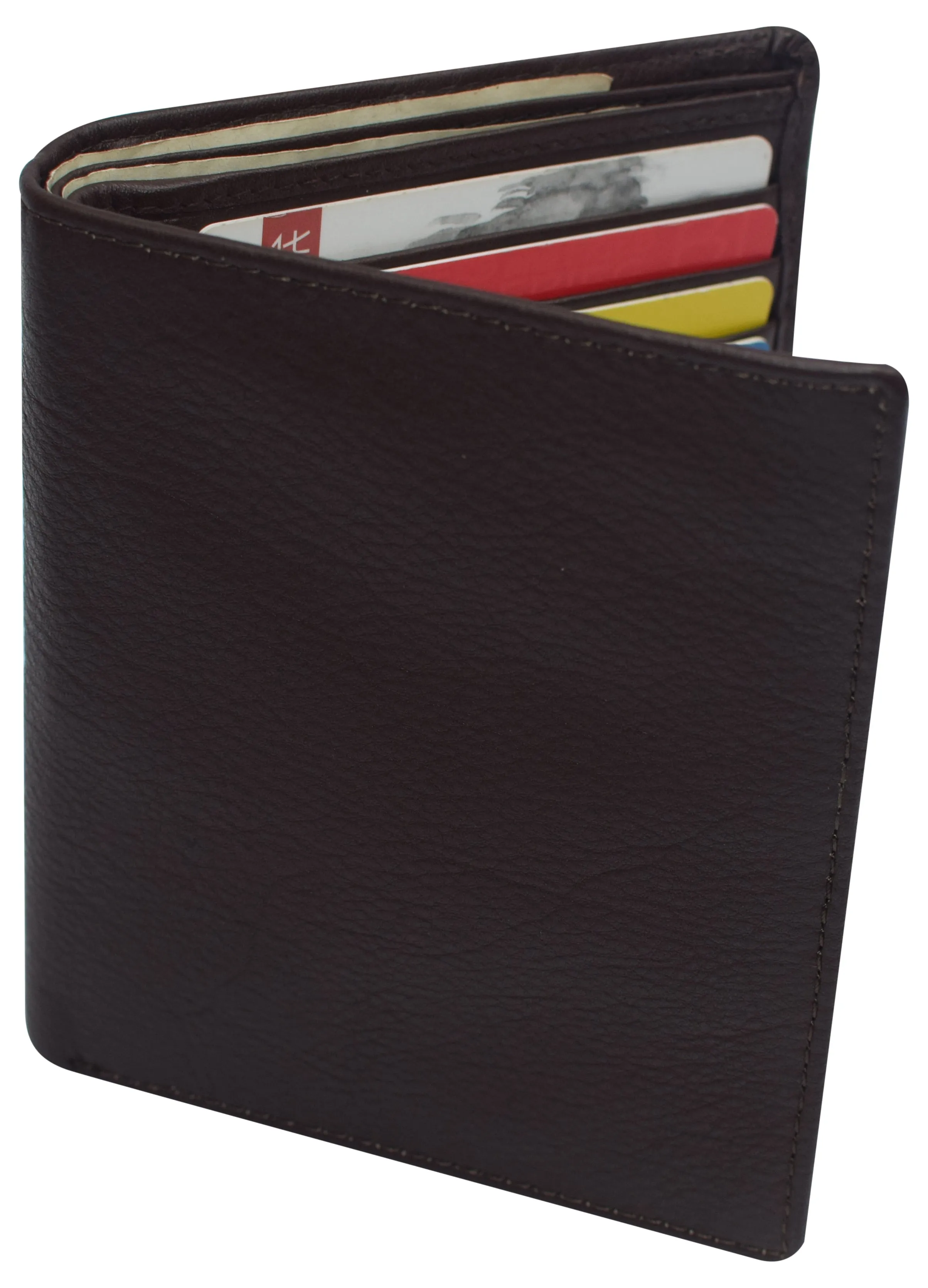 Swiss Marshall RFID Men's Slim Bifold Hipster Premium Leather Euro Wallet