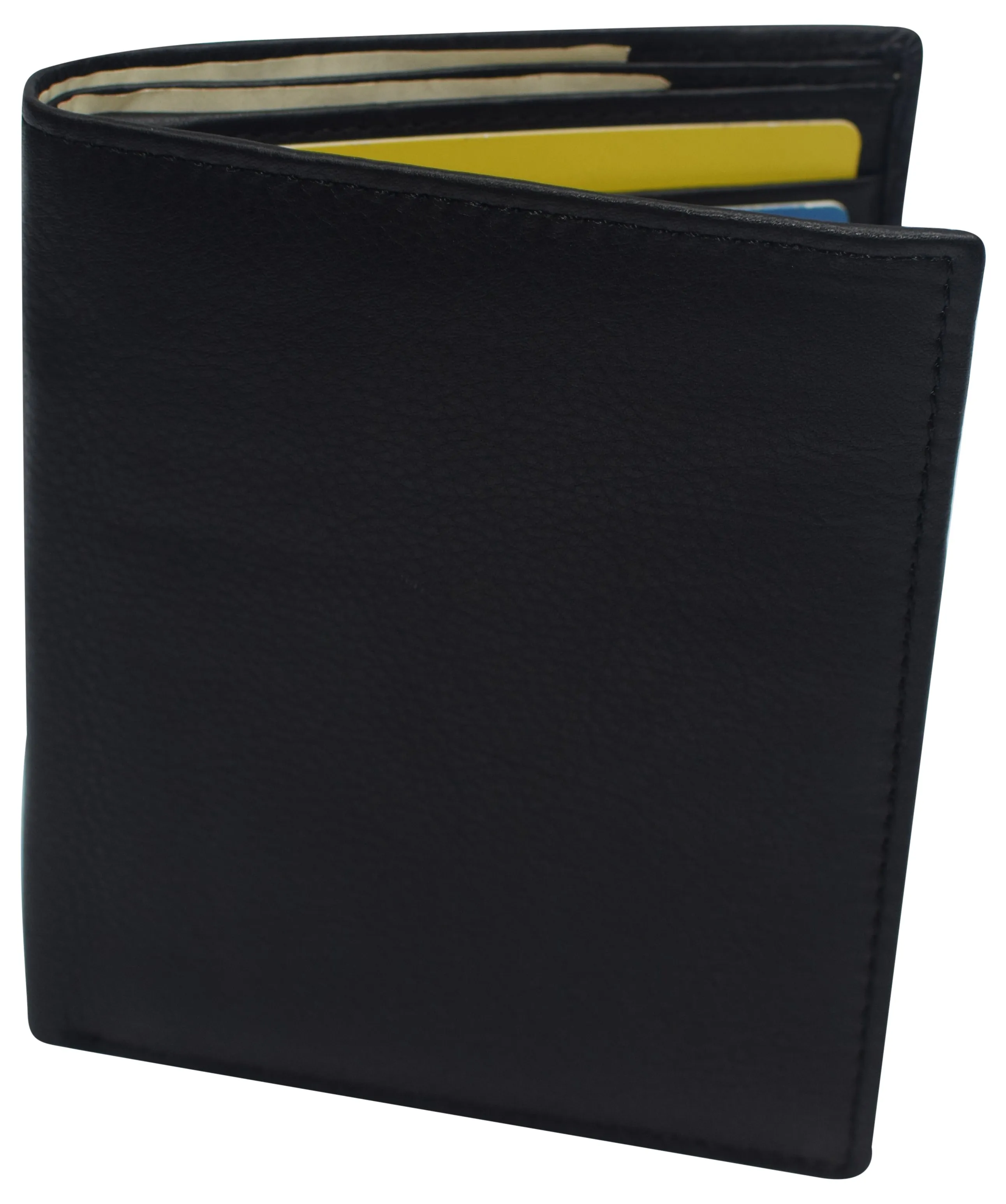 Swiss Marshall RFID Men's Slim Bifold Hipster Premium Leather Euro Wallet