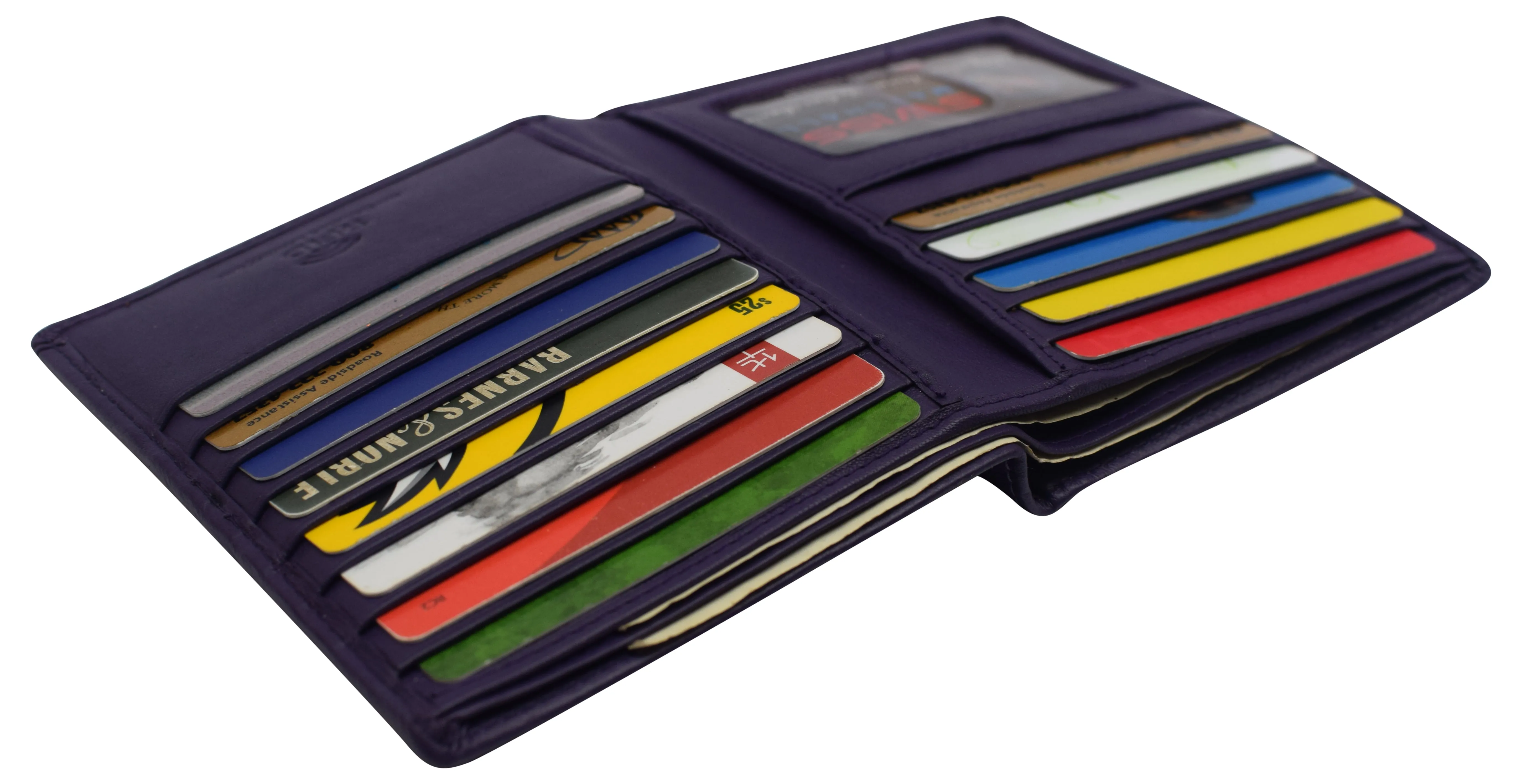Swiss Marshall RFID Men's Slim Bifold Hipster Premium Leather Euro Wallet