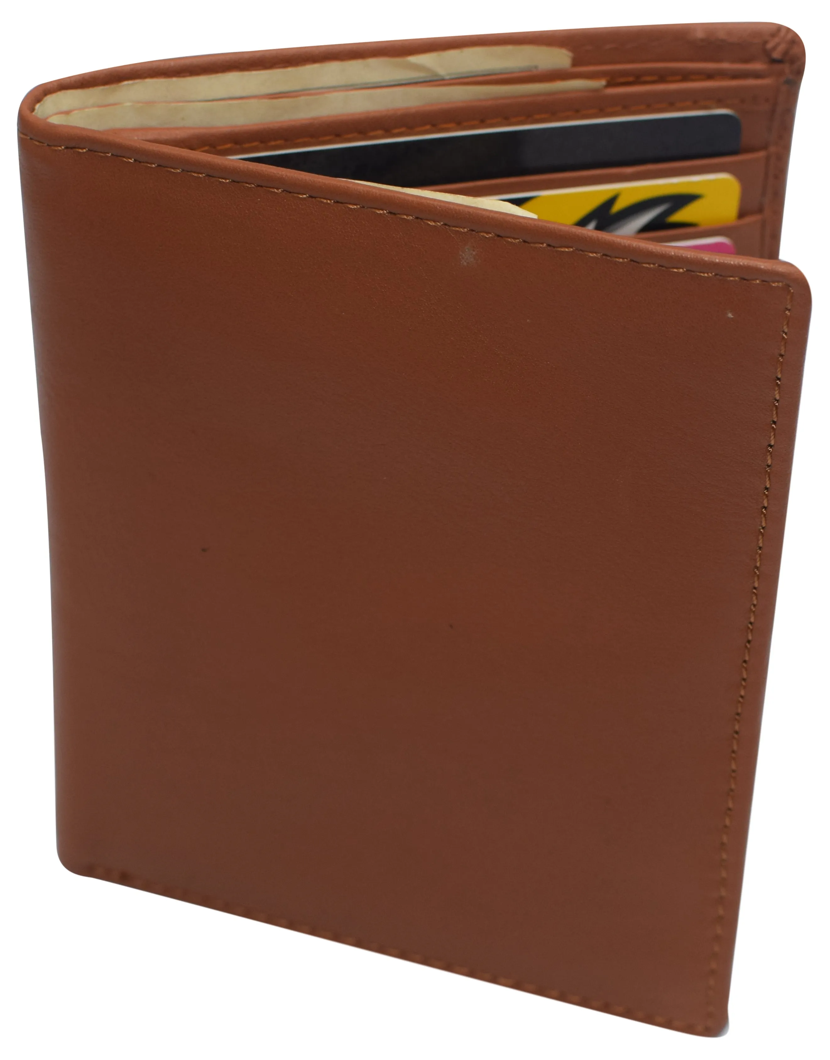 Swiss Marshall RFID Men's Slim Bifold Hipster Premium Leather Euro Wallet