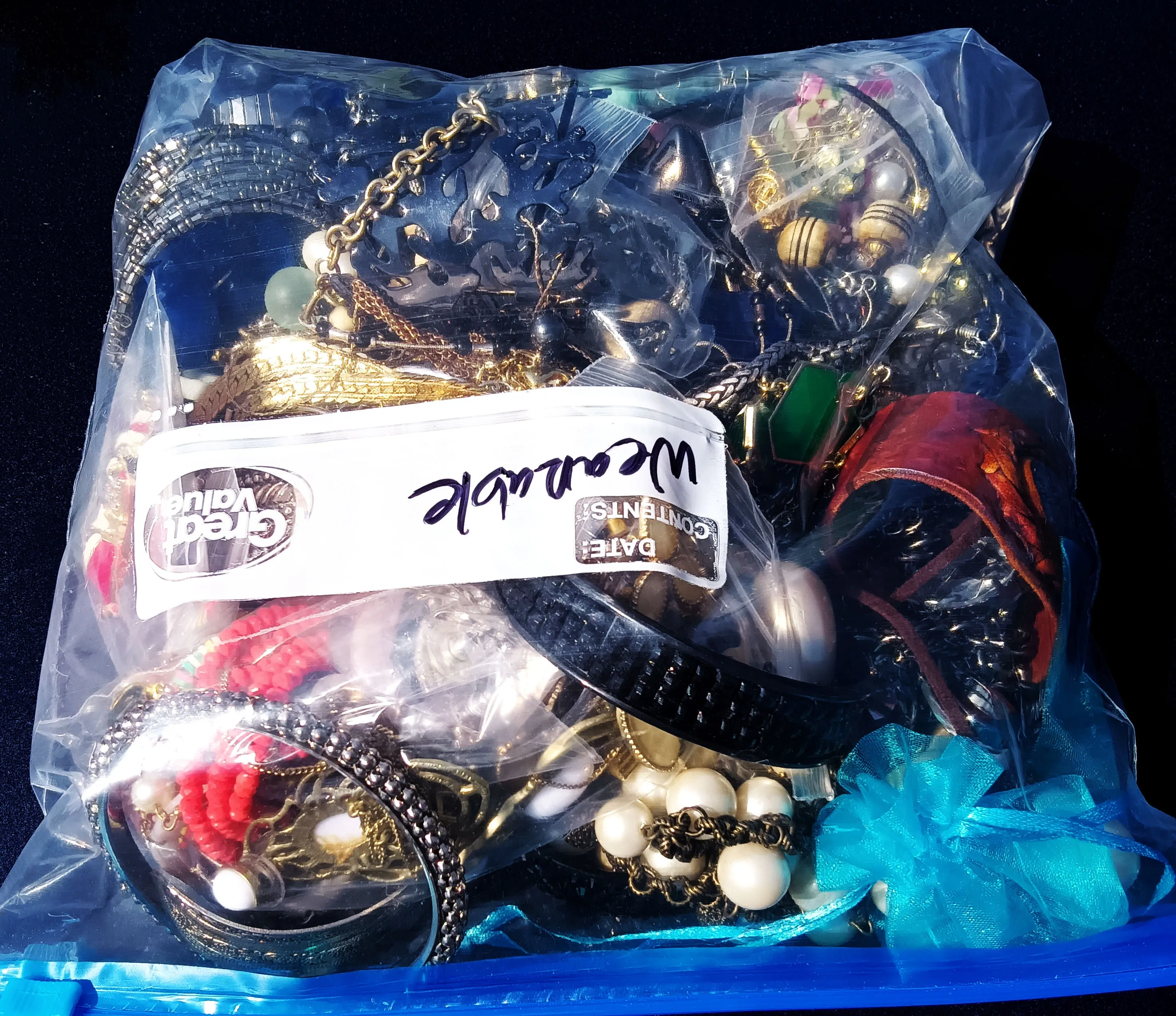 Wearable  Costume Jewelry Mystery Bag #22