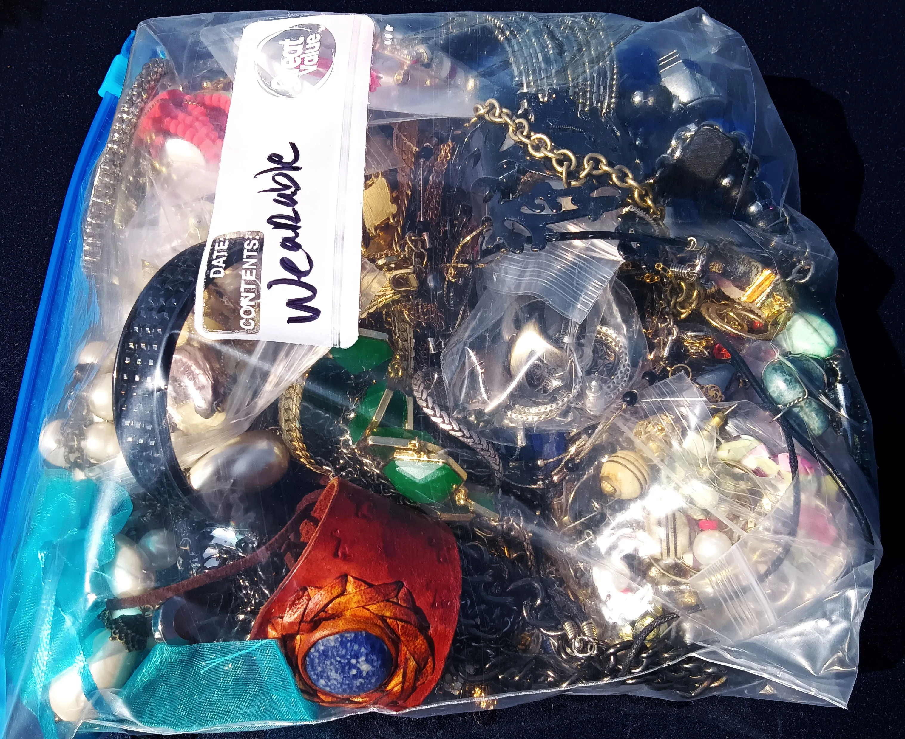 Wearable  Costume Jewelry Mystery Bag #22