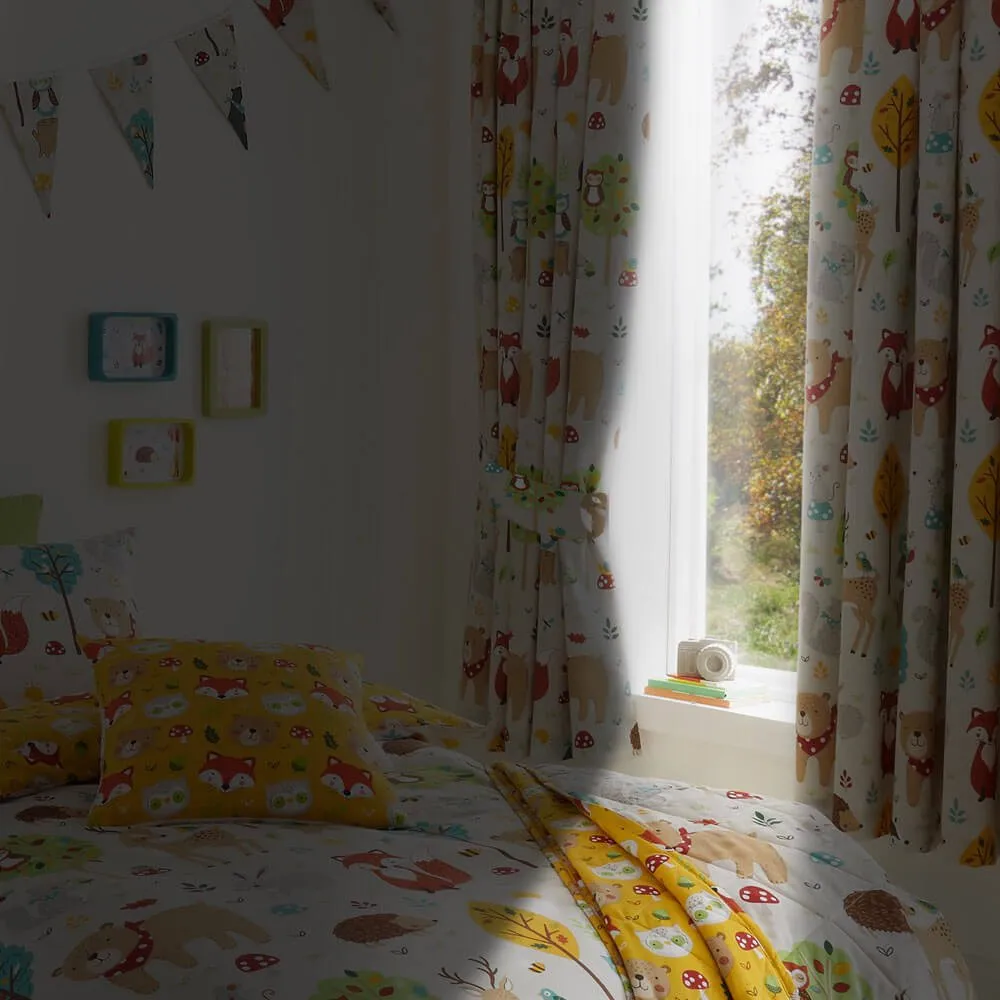 Woodland Friends Thermal Blackout Curtains