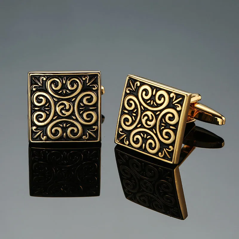 XKZM  Classic Elegantly Detailed High Quality Cuff Men's Cuff Links