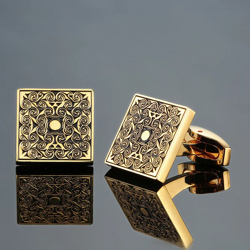XKZM  Classic Elegantly Detailed High Quality Cuff Men's Cuff Links