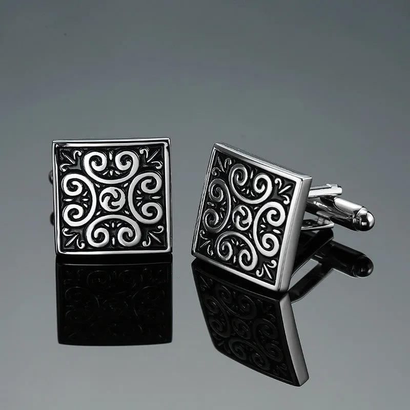 XKZM  Classic Elegantly Detailed High Quality Cuff Men's Cuff Links