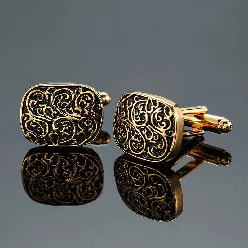XKZM  Classic Elegantly Detailed High Quality Cuff Men's Cuff Links
