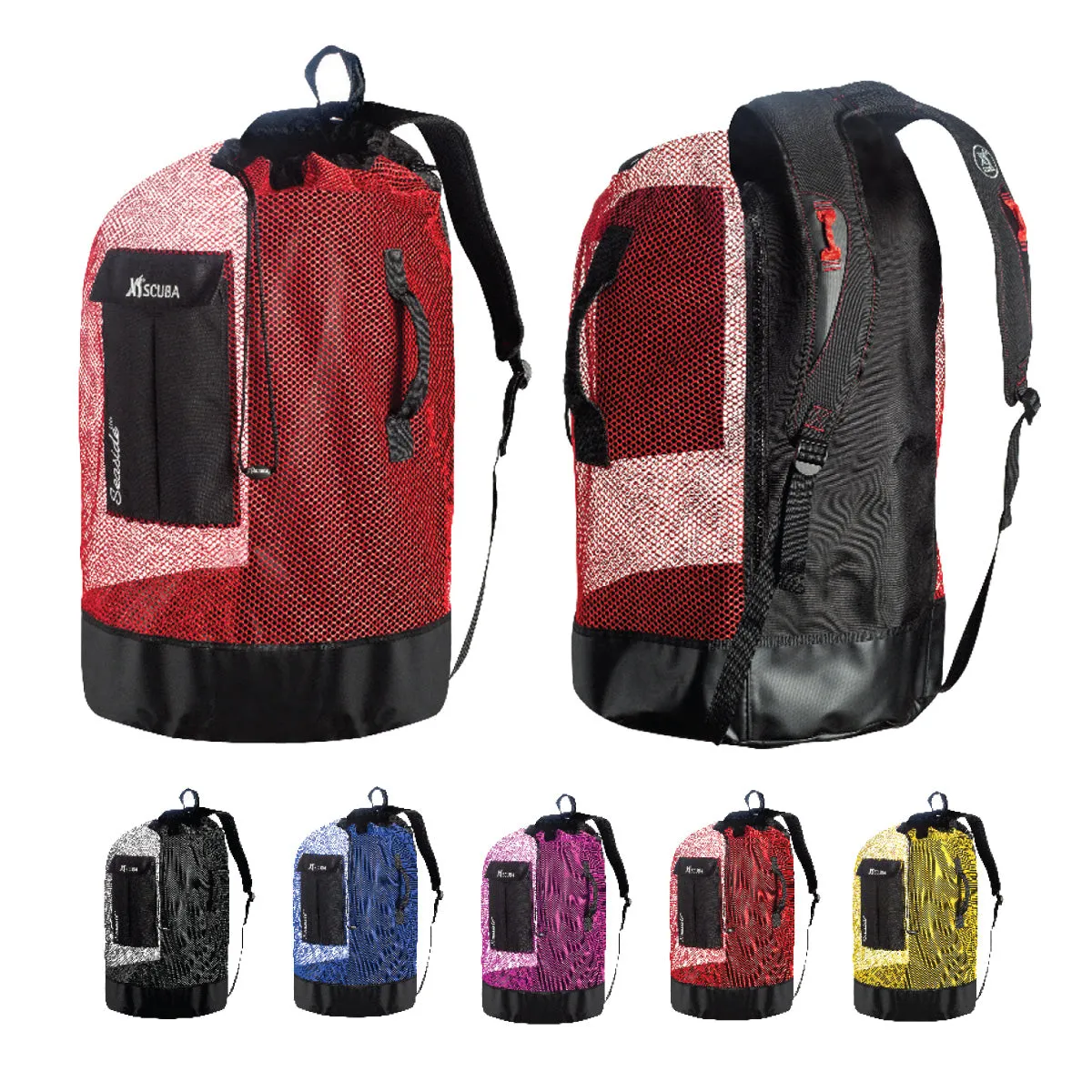 XS SCUBA Seaside Elite Polyester Mesh Bag with Tarpaulin Panel