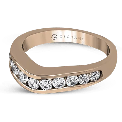 ZR1141 Anniversary Ring in 14k Gold with Diamonds